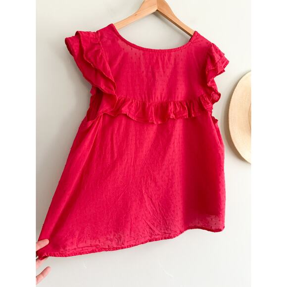 Emerson Fry | India Collection | Antoinette Top | Red Swiss Dots | Sz M - Picture 11 of 11